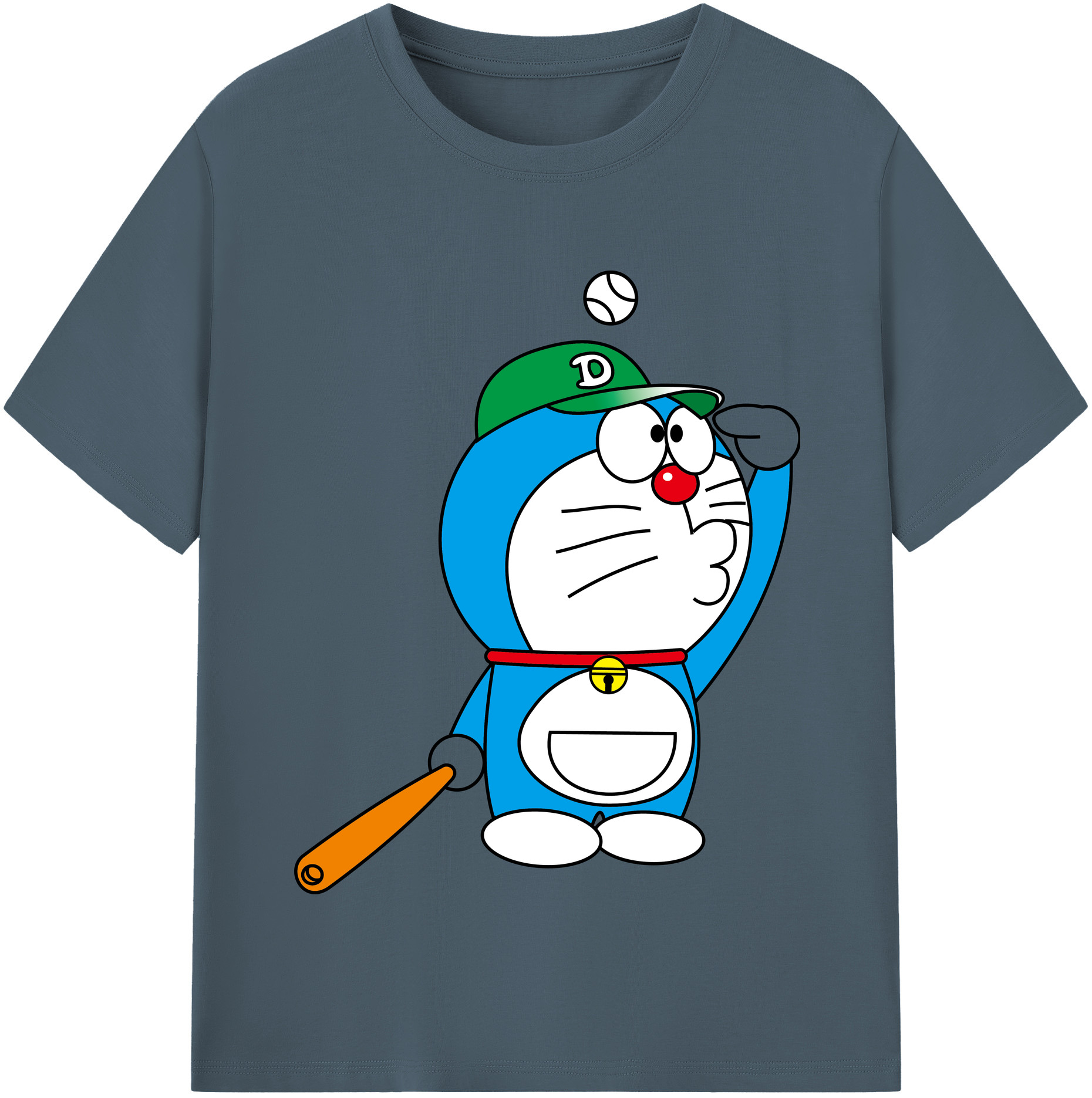 （画像用） ドラえもん Doraemon 綿100％半袖Tシャツ（フロントプリント）